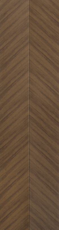 Brown Patterned Charcoal Louvers Designer 8x1 Ft - Ed12003