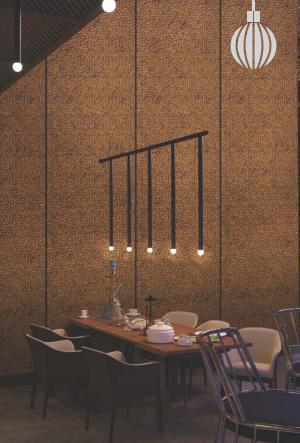 2205 Metal-based Decorative Wall Panel Designer Brown 8x2 Ft - 2A 01910