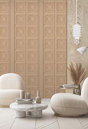 Charcoal-based Decorative Wall Panel Designer Brown 8x2 Ft - Ls 2535