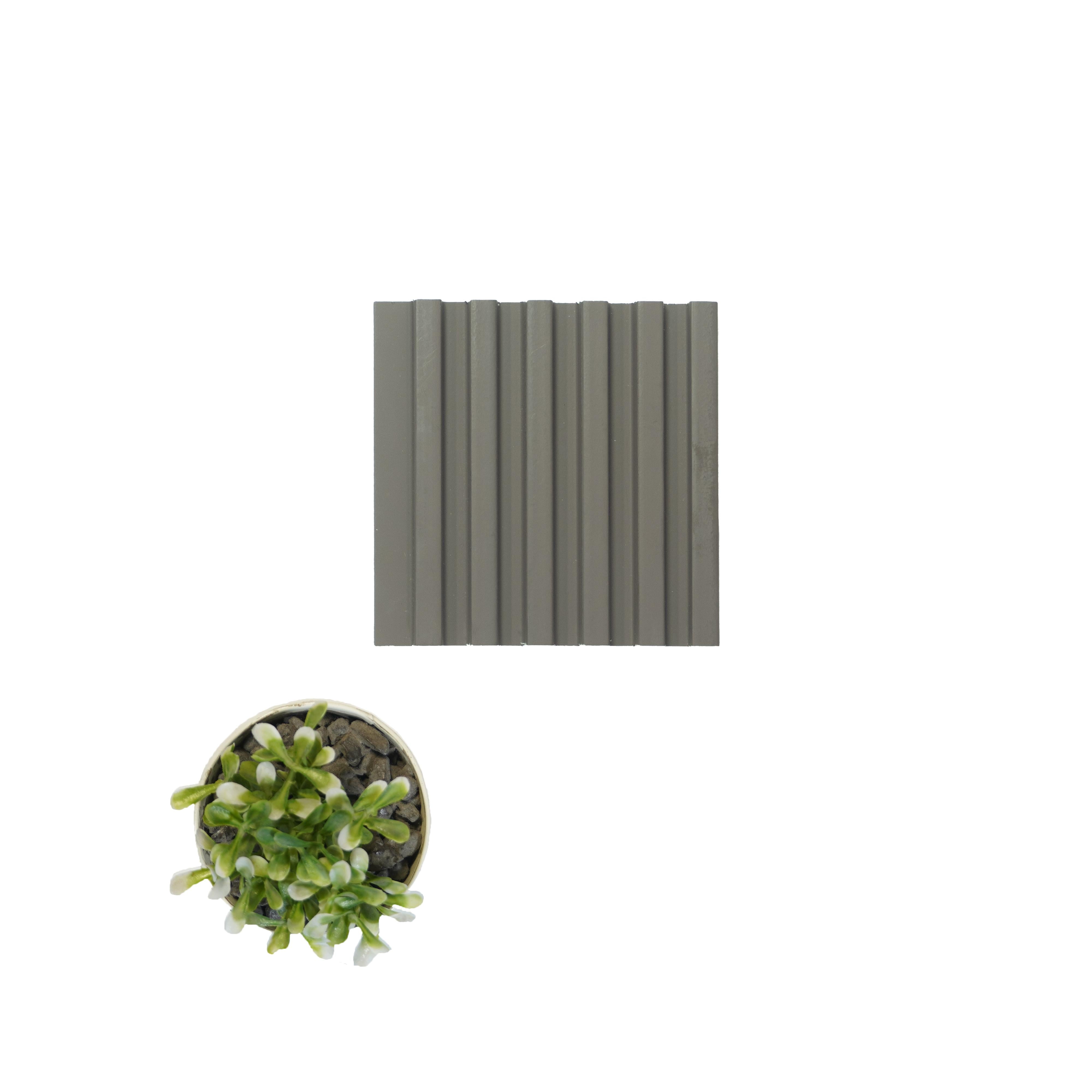 Plain Solids Brown Colour Charcoal Louver Colors 8x0.33 Ft - Pn 00641