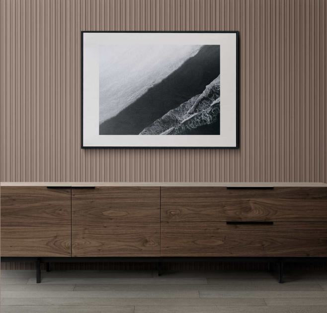 Plain Solids Brown Colour Charcoal Louver Colors 8x0.33 Ft - Pn 00641