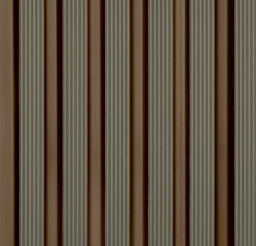 Brown Plain Colour Charcoal Louver Colors 8x0.41 Ft - Fl 1635