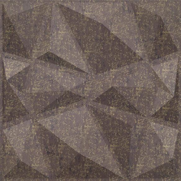 Elevate Interior Panels Magnum Brown Stone 3D Wall Panel 1.6x1.6 ft designer louvers Brown Brown_Stone