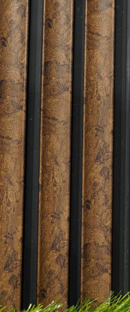 Brown Stone Charcoal Louvers Panel Marble & 8x0.1 Ft - Pn 03500