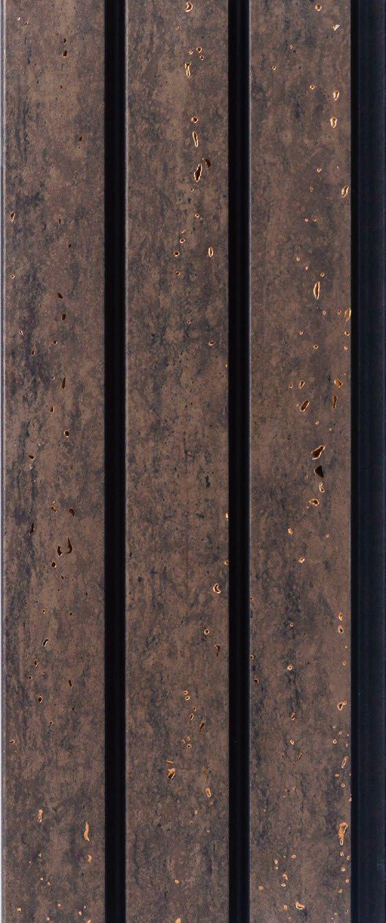 Brown Stone Charcoal Louver Marble & 8x0.4 Ft - Pn 05306