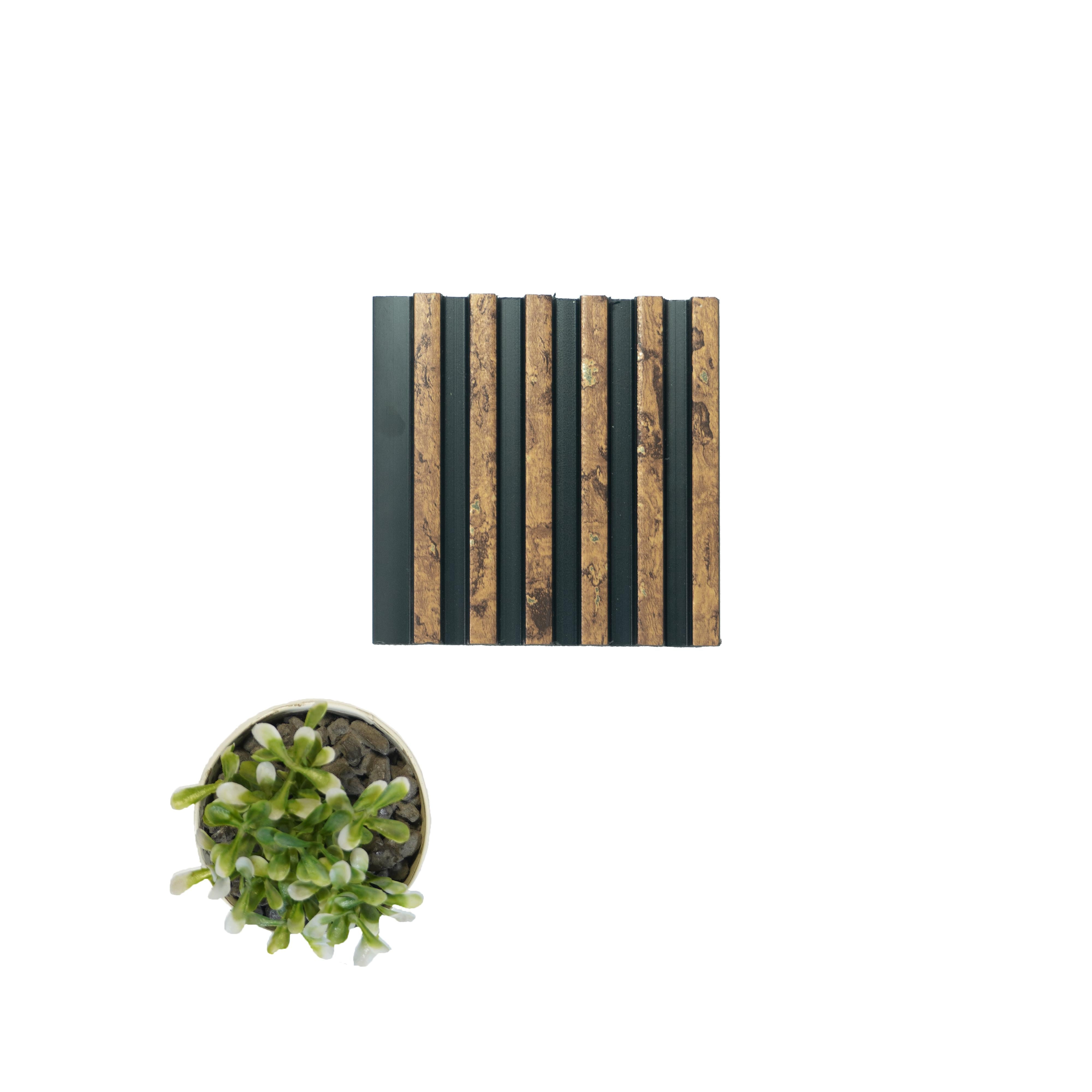 Brown Stone Charcoal Louver Marble & 8x0.33 Ft - Pn 00635
