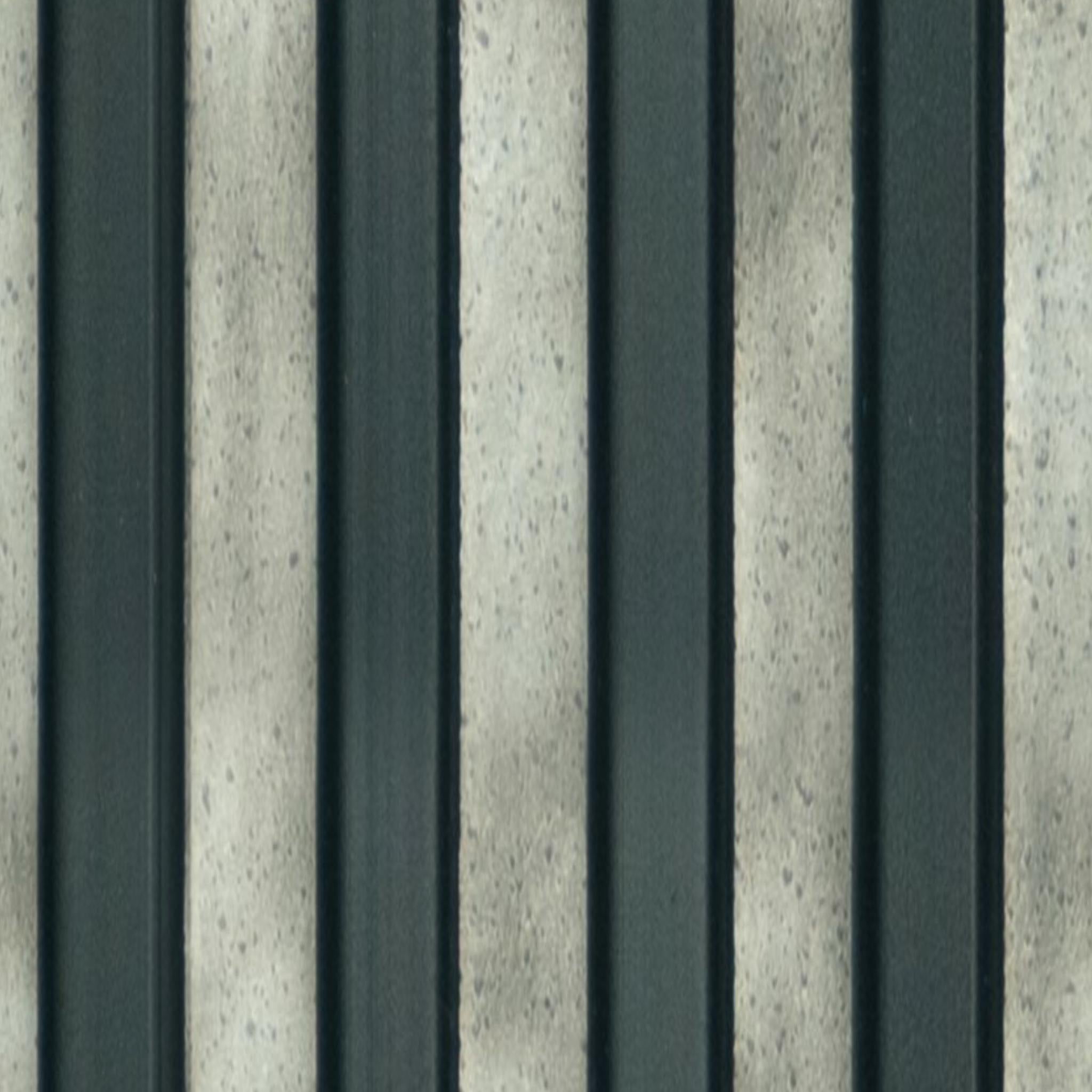 Brown Stone Charcoal Louvers Panel Marble & 8x0.33 Ft - Pn 00637