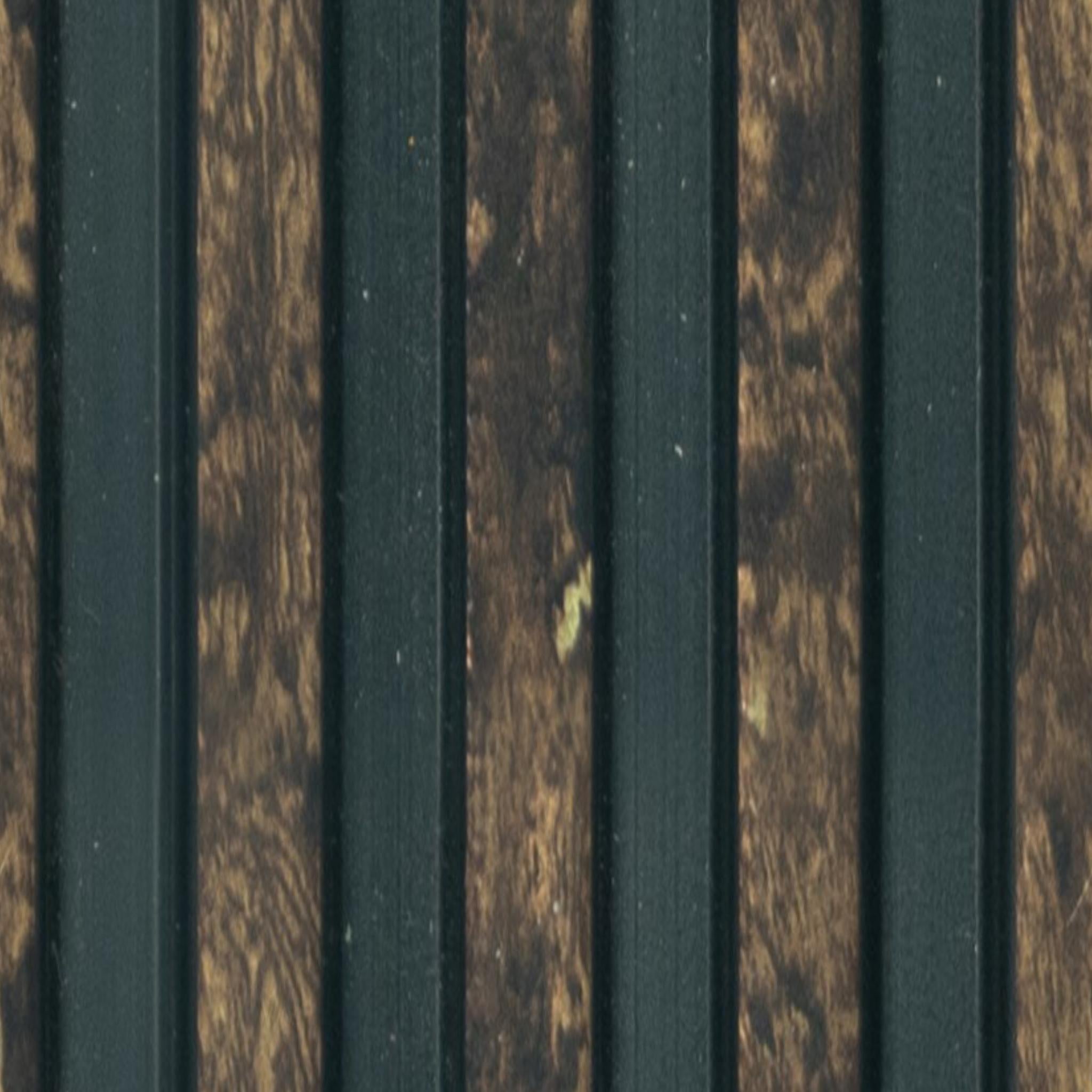 Brown Stone Charcoal Louvers Panel Marble & 8x0.33 Ft - Pn 00639