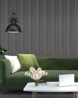 Brown Stone Charcoal Louvers Panel Marble & 9.5x0.4 Ft - Pn 00686