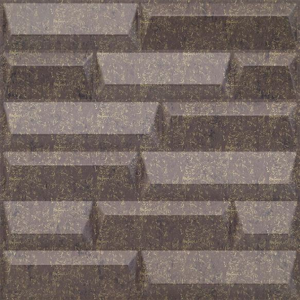 Elevate Interior Panels Magnum Brown Vault 3D Wall Panel 1.6x1.6 ft designer louvers Brown Brown_Vault