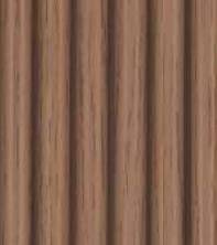 Brown Wood Charcoal Louvers 8x1 Ft - Rc 1106