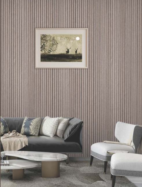 Brown Wood Charcoal Louvers 8x1 Ft - Rc 1130