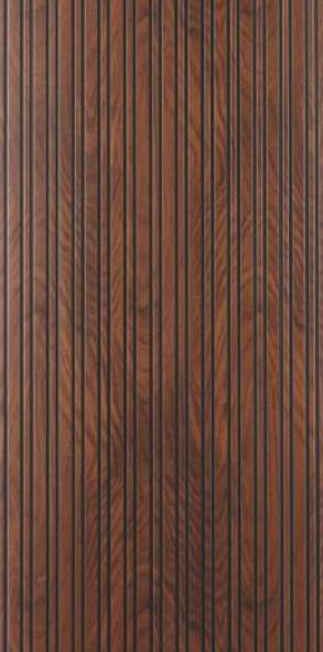 Brown Wood Charcoal Louvers 8x1 Ft - Rc 1131