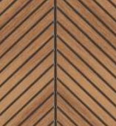 Brown Wood Charcoal Louvers 9.5x1 Ft - Rc 11101