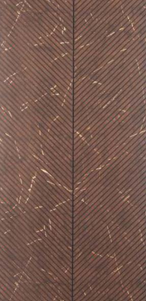 Brown Wood Charcoal Louvers 9.5x1 Ft - Rc 11103