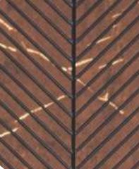 Brown Wood Charcoal Louvers 9.5x1 Ft - Rc 11103