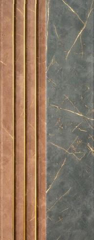Brown Wood Finish Charcoal Louver/Panel 8x0.41 ft wood Brown 4514