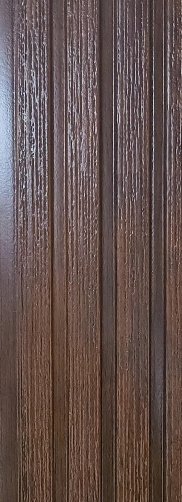 Premium Charcoal Panel Wood Louvers Brown 9.5x0.03 Ft - Pn 03530