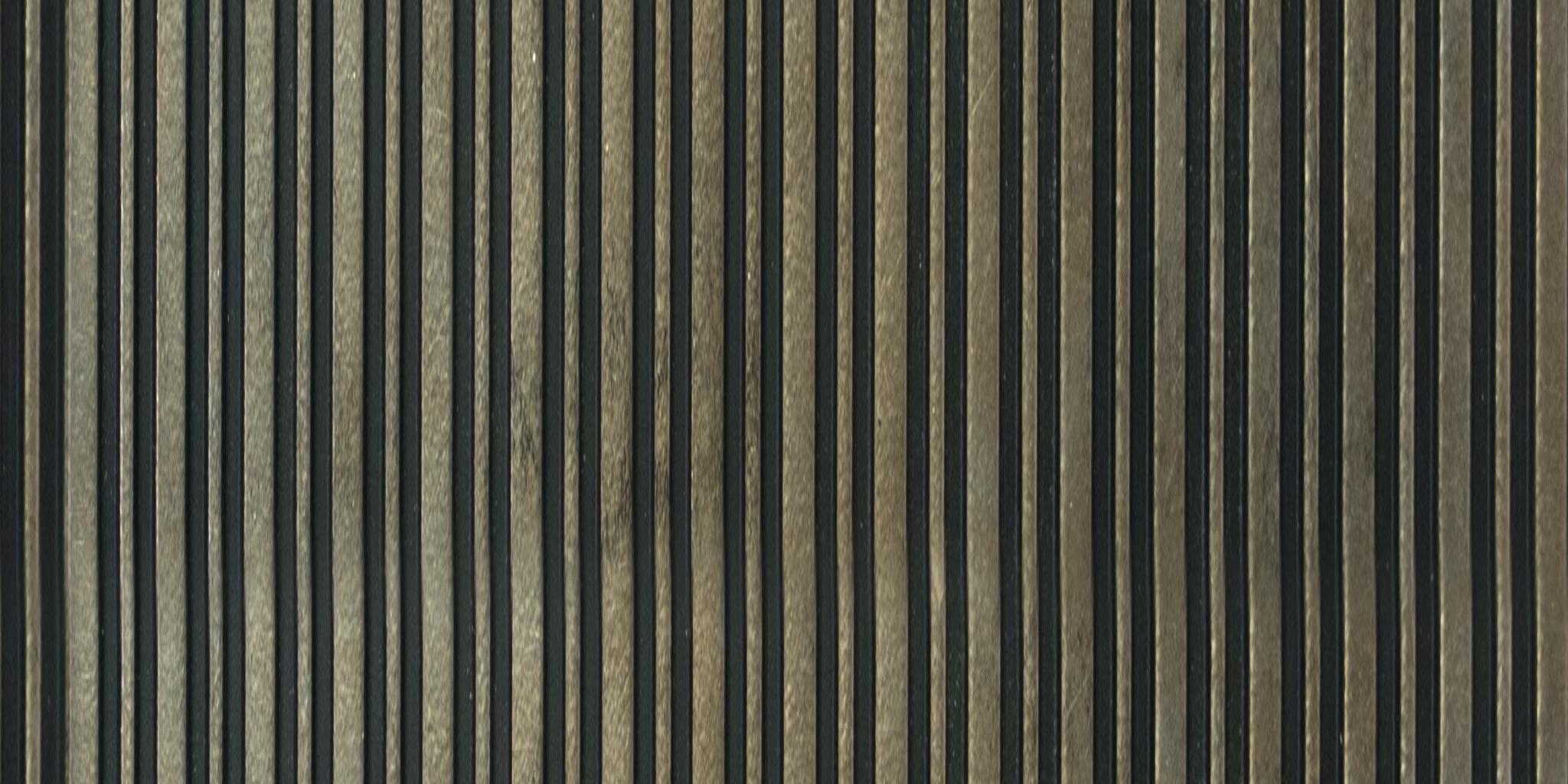 Brown Wooden Charcoal Louver Wood 8x1 Ft - Pn 00753