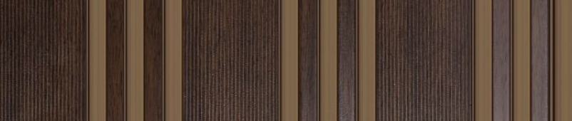 Brown Wooden Charcoal Louver Wood 8x1 Ft - Pn 00777