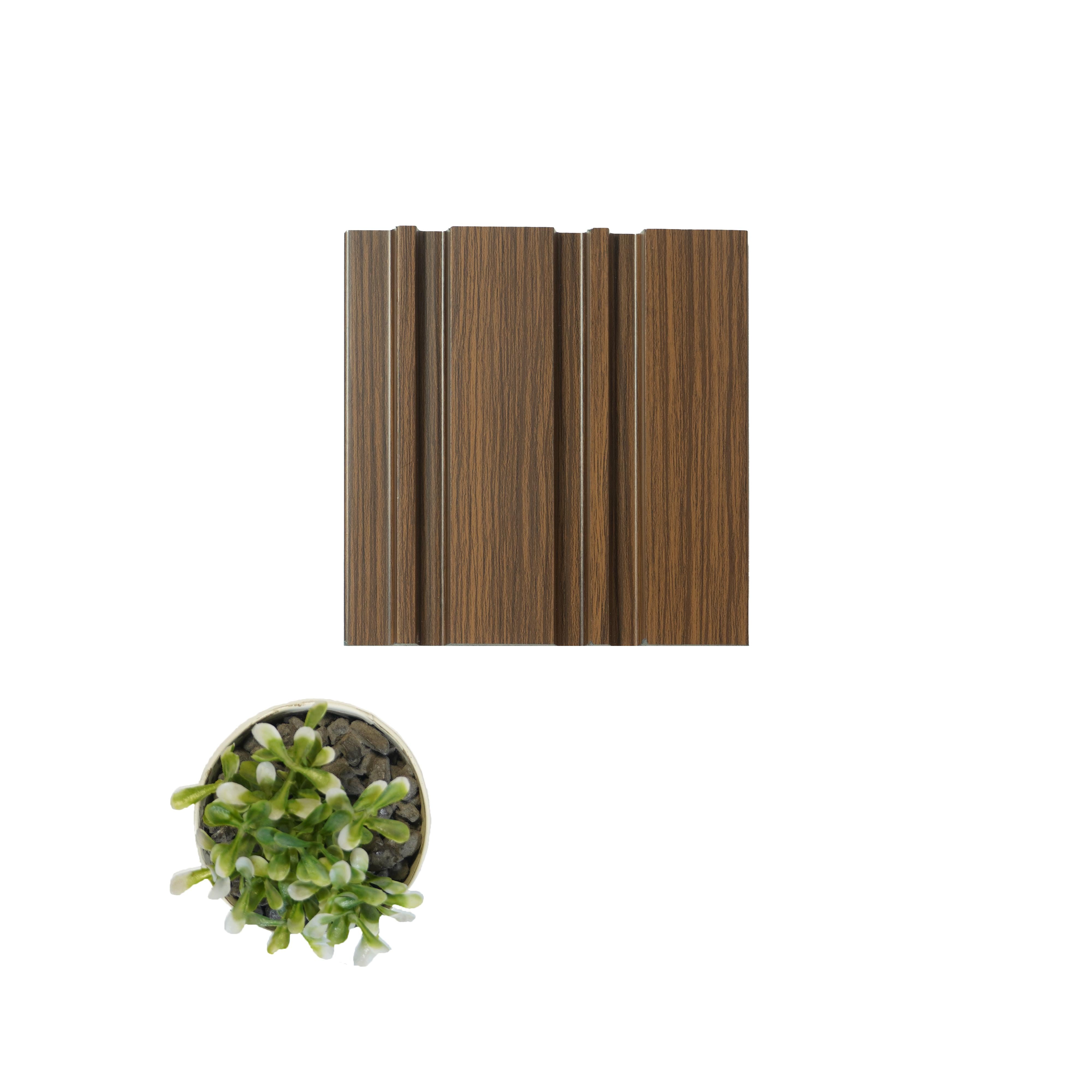 Brown Wooden Charcoal Louver Wood 8x0.39 Ft - Wl 1225