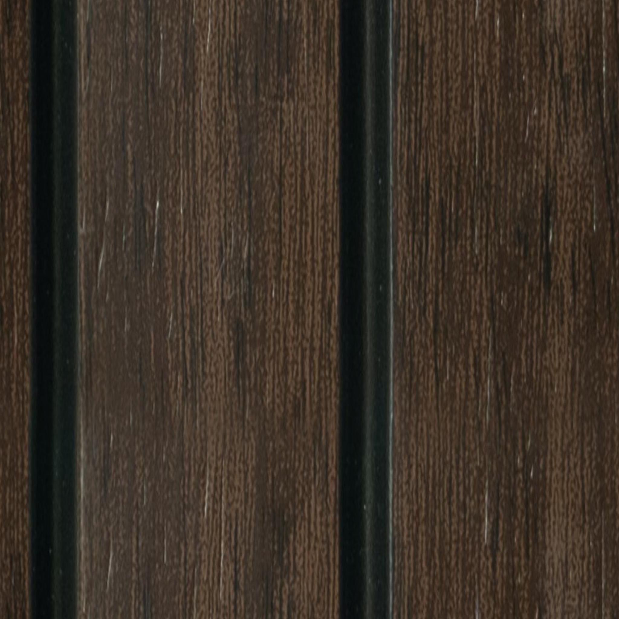 Brown Wooden Charcoal Louver Wood 8x0.39 Ft - Wl 1235