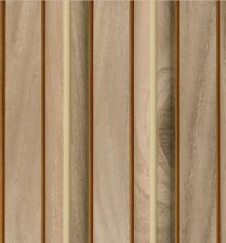 Brown Wooden Charcoal Louver Wood 8x0.39 Ft - Wl 1612