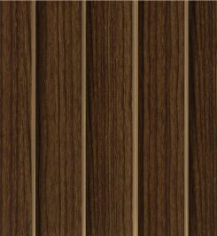 Brown Wooden Charcoal Louver Wood 8x0.39 Ft - Wl 1622
