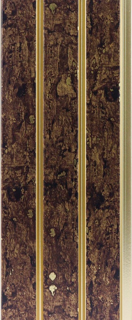 Premium Charcoal Panel Wood Louvers Brown 8x0.4 Ft - Pn 05311