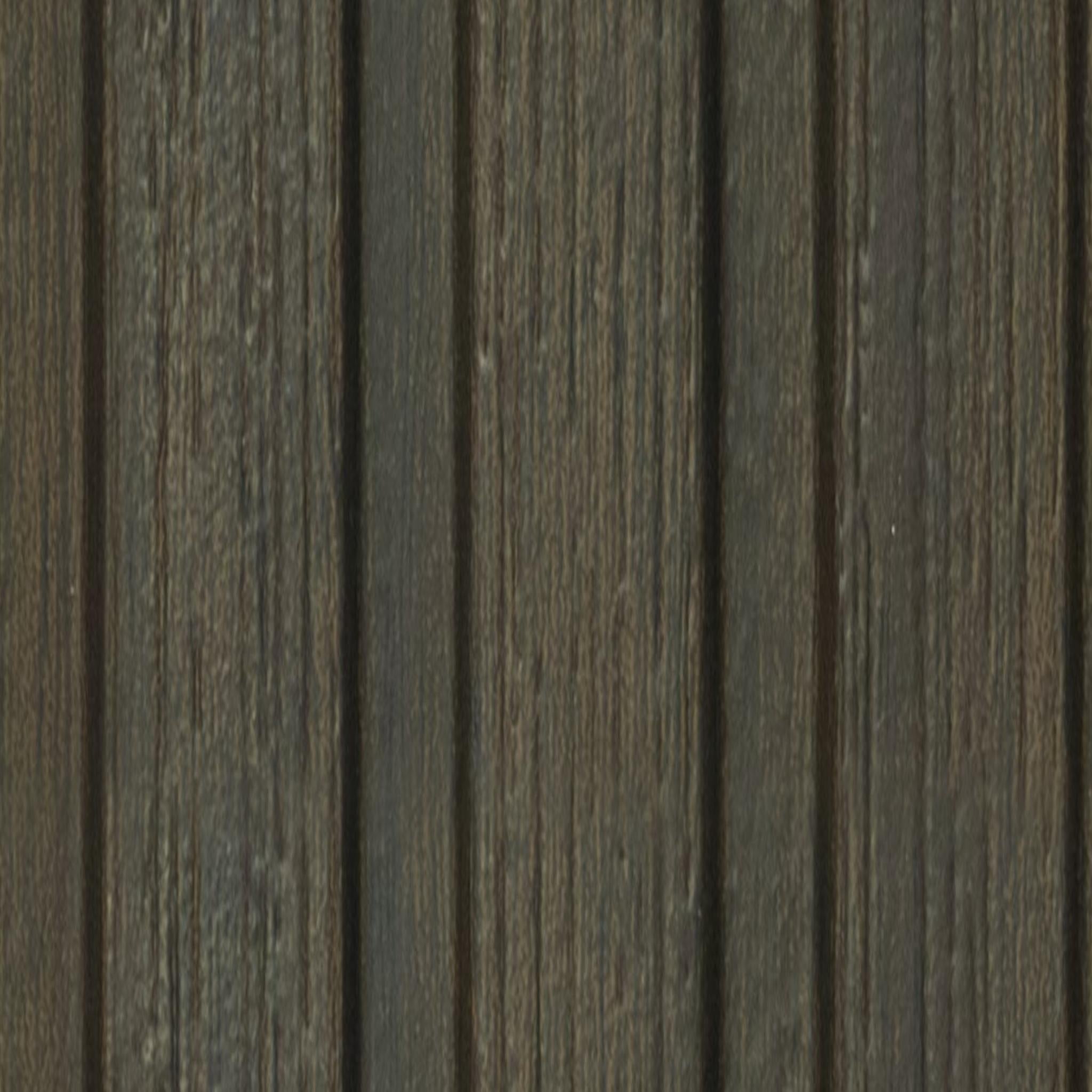 Premium Charcoal Panel Wood Louvers Brown 8x0.4 Ft - Pn 00642