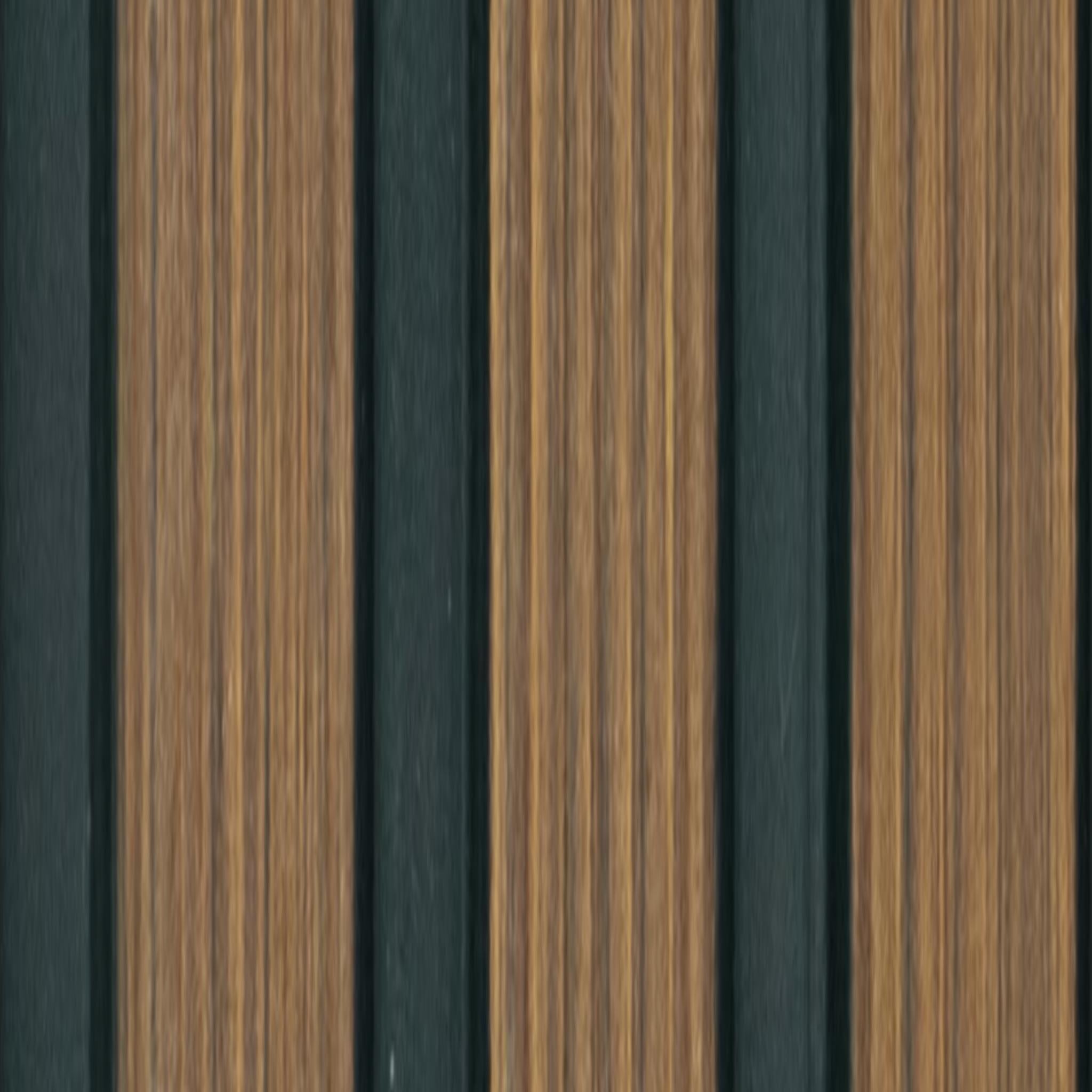 Premium Charcoal Panel Wood Louvers Brown 8x0.4 Ft - Pn 00645