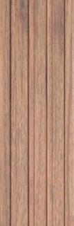Wooden Charcoal Louvers Panel Wood Brown 8x0.4 Ft - Pn 00647