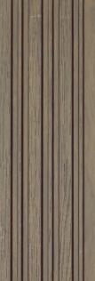 Premium Charcoal Panel Wood Louvers Brown 8x0.4 Ft - Pn 00653