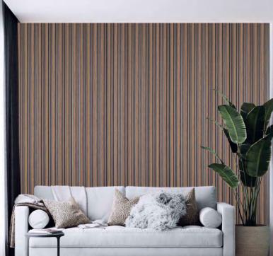 Premium Charcoal Panel Wood Louvers Brown 8x0.4 Ft - Pn 00654