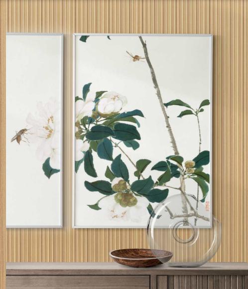 Premium Charcoal Panel Wood Louvers Brown 8x0.4 Ft - Pn 03420