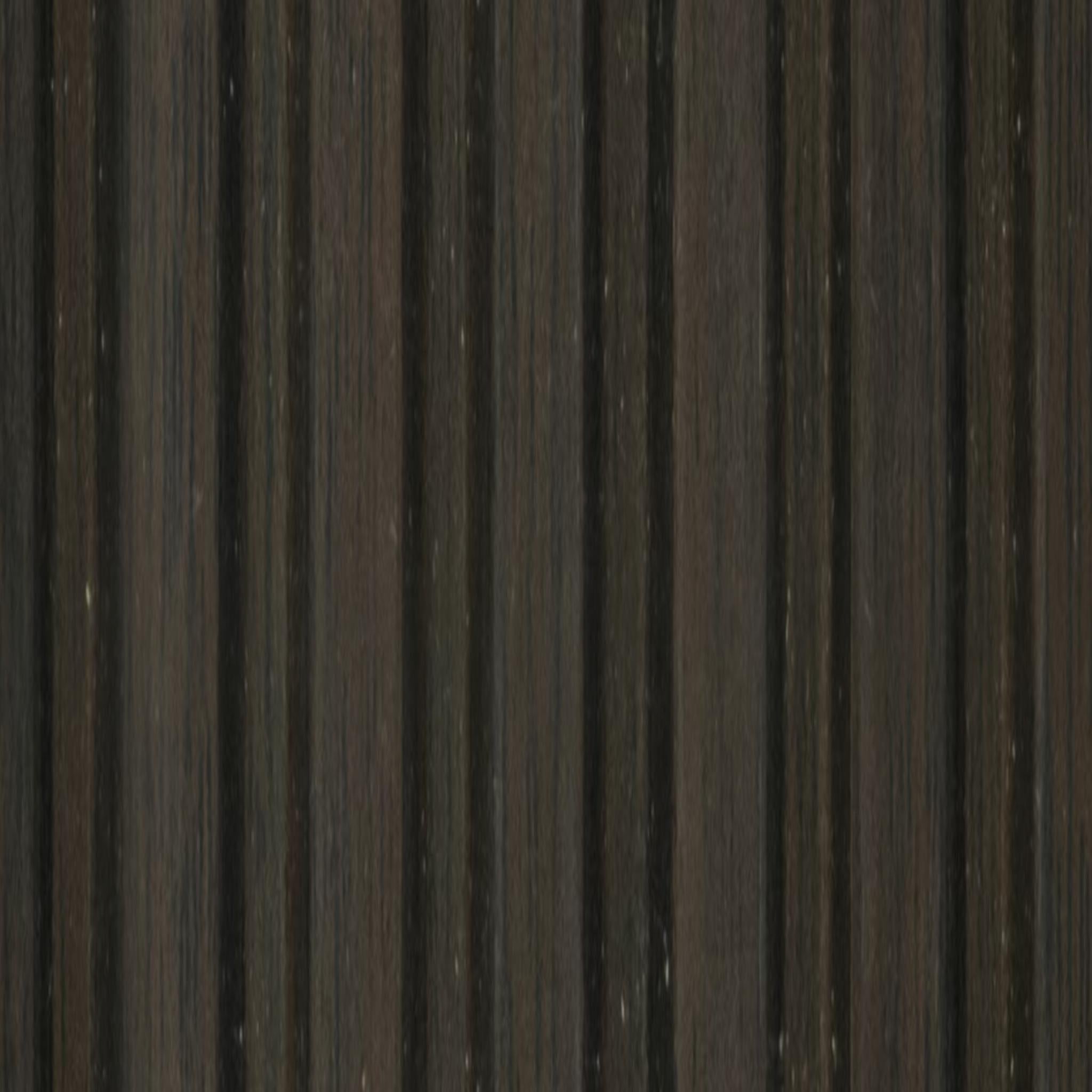Premium Charcoal Panel Wood Louvers Brown 8x0.4 Ft - Pn 03423