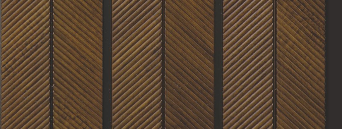 Brown Wooden Charcoal Louver Wood 8x0.49 Ft - Cl 4218