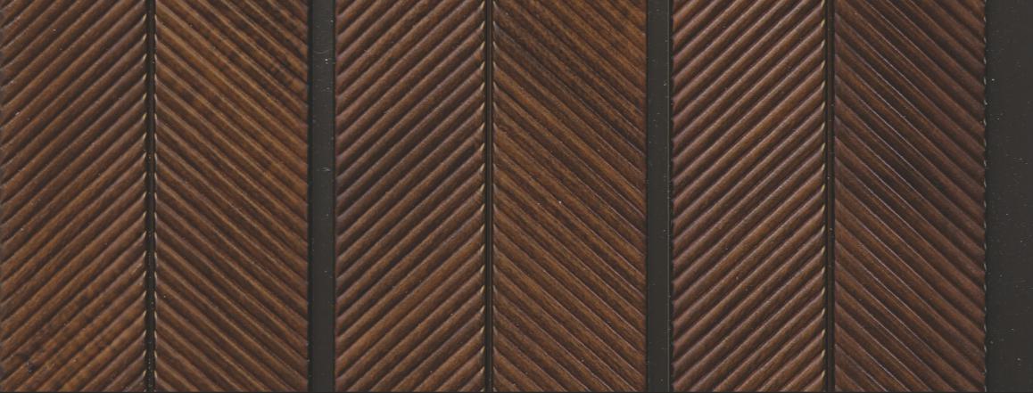 Wooden Effect Charcoal Louver Wood Brown 8x0.49 Ft - Cl 4219