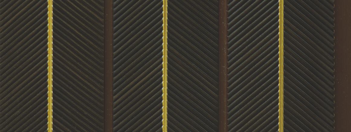 Brown Wooden Charcoal Louver Wood 8x0.49 Ft - Cl 4220