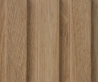 Brown Wooden Charcoal Louver Wood 8x0.41 Ft - Md 6402