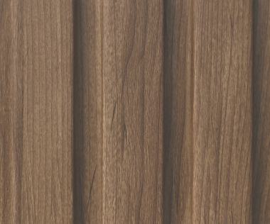 Brown Wooden Charcoal Louver Wood 8x0.41 Ft - Md 6403