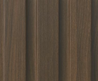 Brown Wooden Charcoal Louver Wood 8x0.41 Ft - Md 6404
