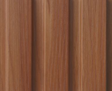 Premium Panel Brown Wooden Look Charcoal Louver 8x0.41 ft wood Brown MD 6406