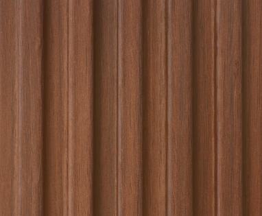 Premium Panel Brown Wooden Look Charcoal Louver 8x0.41 ft wood Brown MD 6411