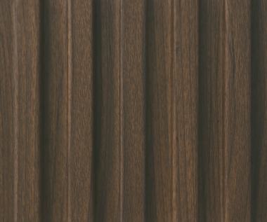 Brown Wooden Charcoal Louver Wood 8x0.41 Ft - Md 6412