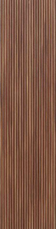Premium Charcoal Panel Wood Louvers Brown 8x0.52 Ft - Pn 00530