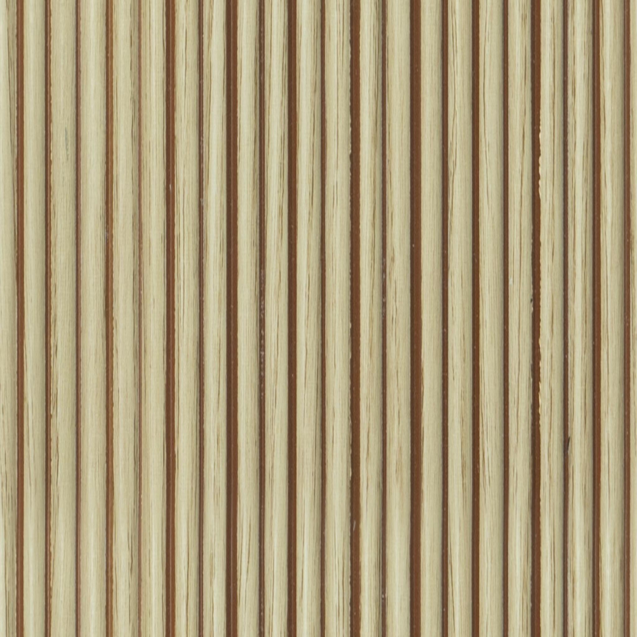 Premium Charcoal Panel Wood Louvers Brown 8x0.52 Ft - Pn 00532