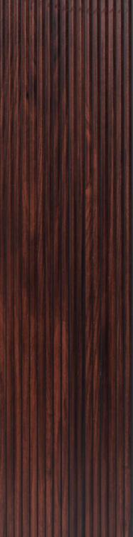 Premium Charcoal Panel Wood Louvers Brown 8x0.52 Ft - Pn 00538