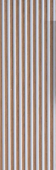 Brown Wooden Charcoal Louvers Panel Wood 9.5x0.32 Ft - Pn 00474