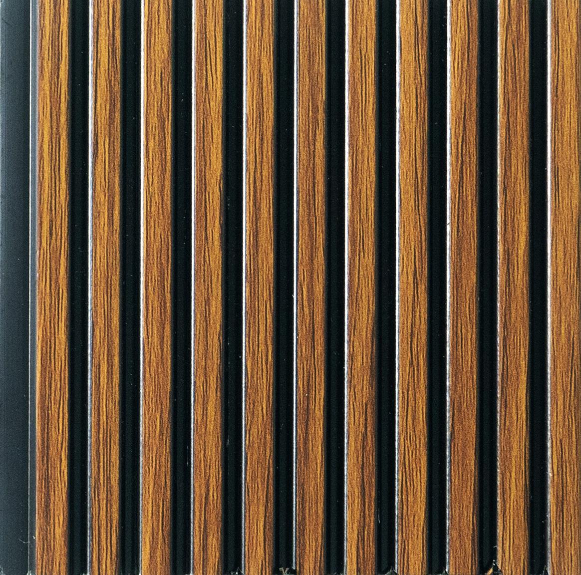 Brown Wooden Charcoal Louver Wood 9.5x0.32 Ft - Pn 00482